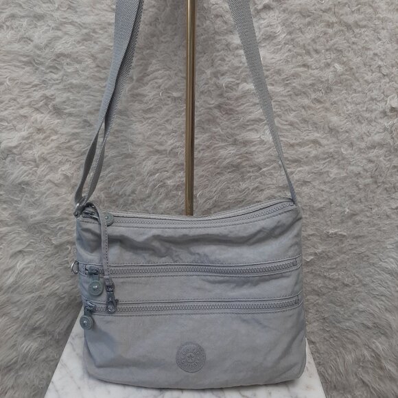 Kipling Gray Alvar Shoulder Crossbody Bag - Picture 2 of 9